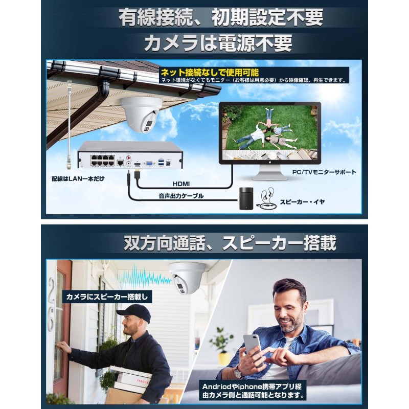 poe 8mp camera dome